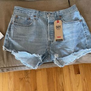 Levi’s 501 high rise shorts